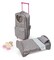 Badger Basket Travel and Tour Trolley Carrier with Bed for 18-inch Dolls - Gray/Stars
